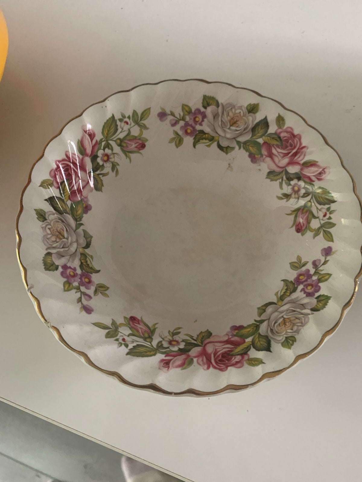 Antieke Old Foley James Kent Harmony Rose schaal, Ophalen of Verzenden