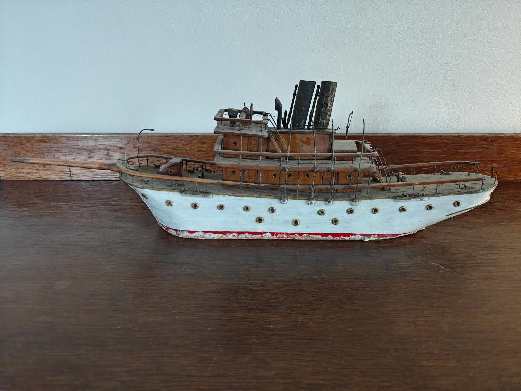 oud handgemaakt modelbouwschip, Hobby en Vrije tijd, Modelbouw | Boten en Schepen, Ophalen of Verzenden