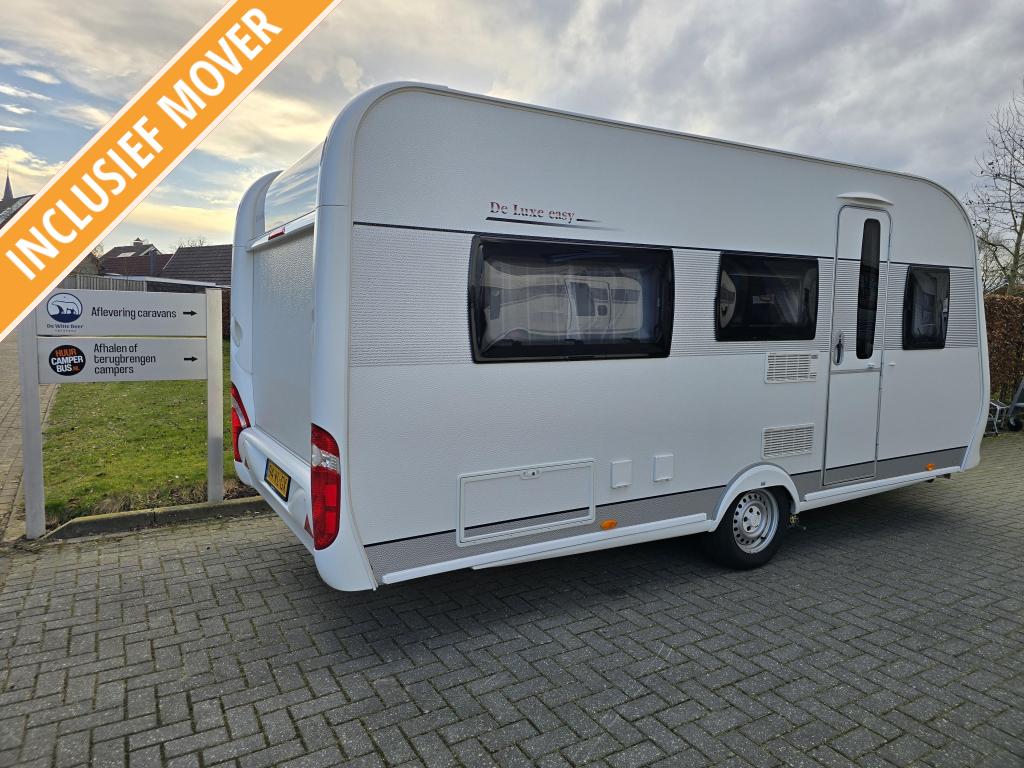 Hobby De luxe Easy 460 LU met mover en lengtebedden, Rondzit, Hobby, Bedrijf, Overige typen