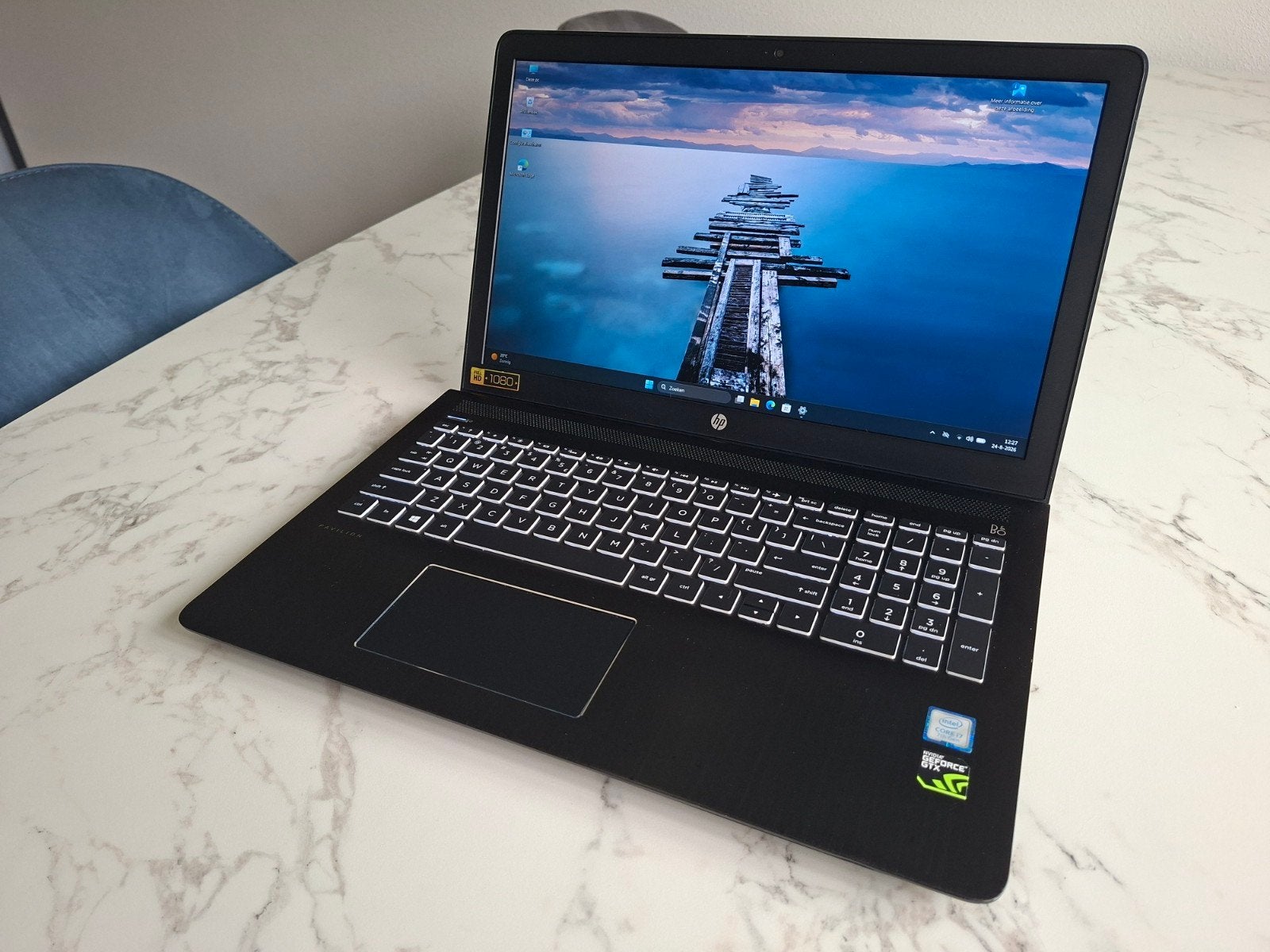 Hp Gaming Laptop - Core i7-7700HQ-16Gb-1.2Tb-Nvidia GTX1050!, Ophalen, Met videokaart, Zo goed als nieuw, HP