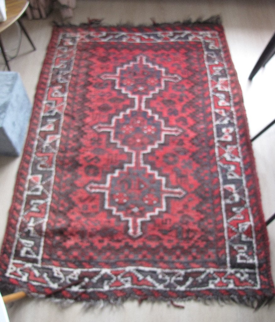 Groot Perzisch tapijt handgeknoopt Shiraz met certicicaat, Ophalen, Gebruikt, 100 tot 150 cm, 150 tot 200 cm
