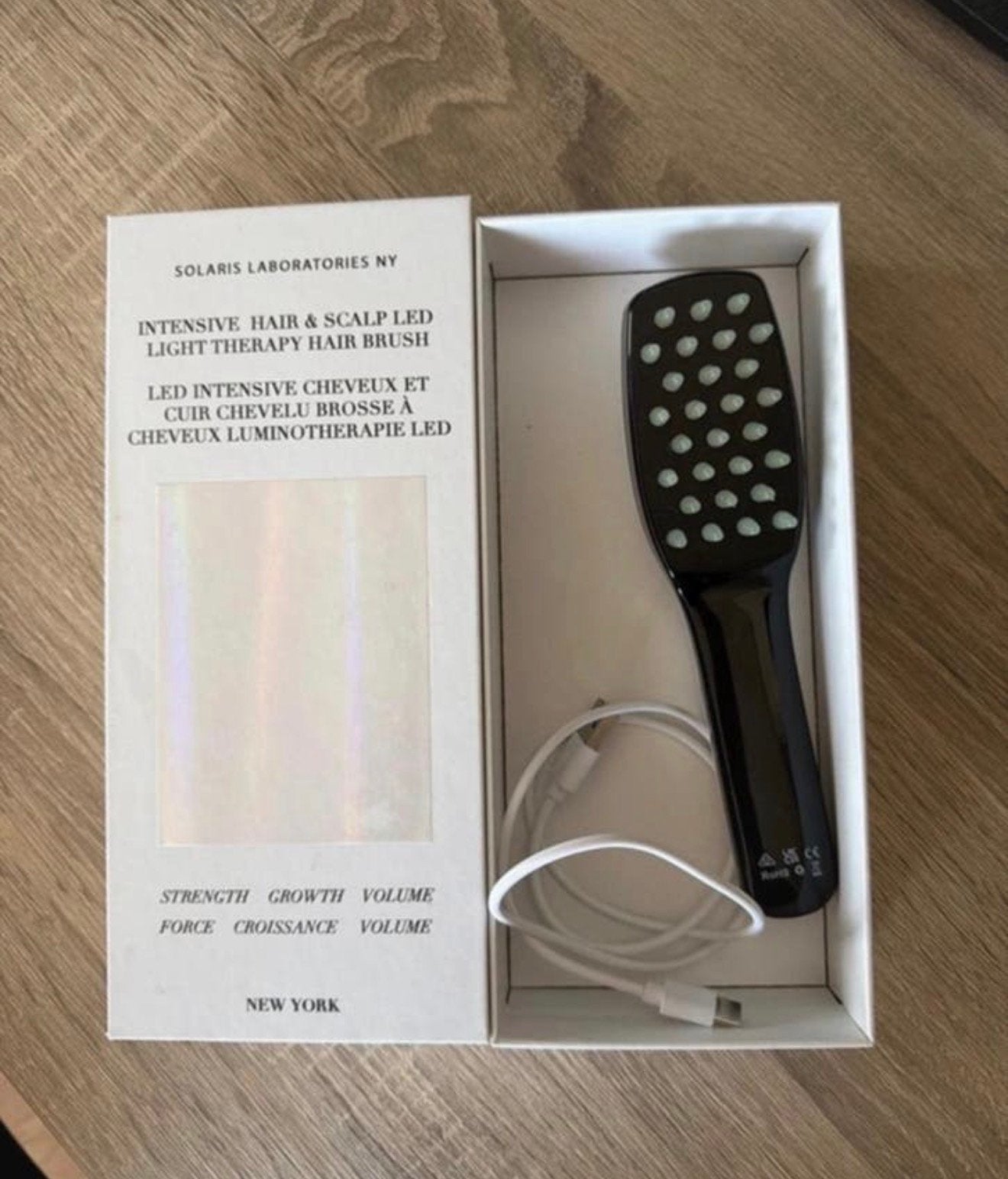 Solaris Laboratories NY LED Lichttherapie Haarborstel, Ophalen of Verzenden, Zo goed als nieuw, Overige typen