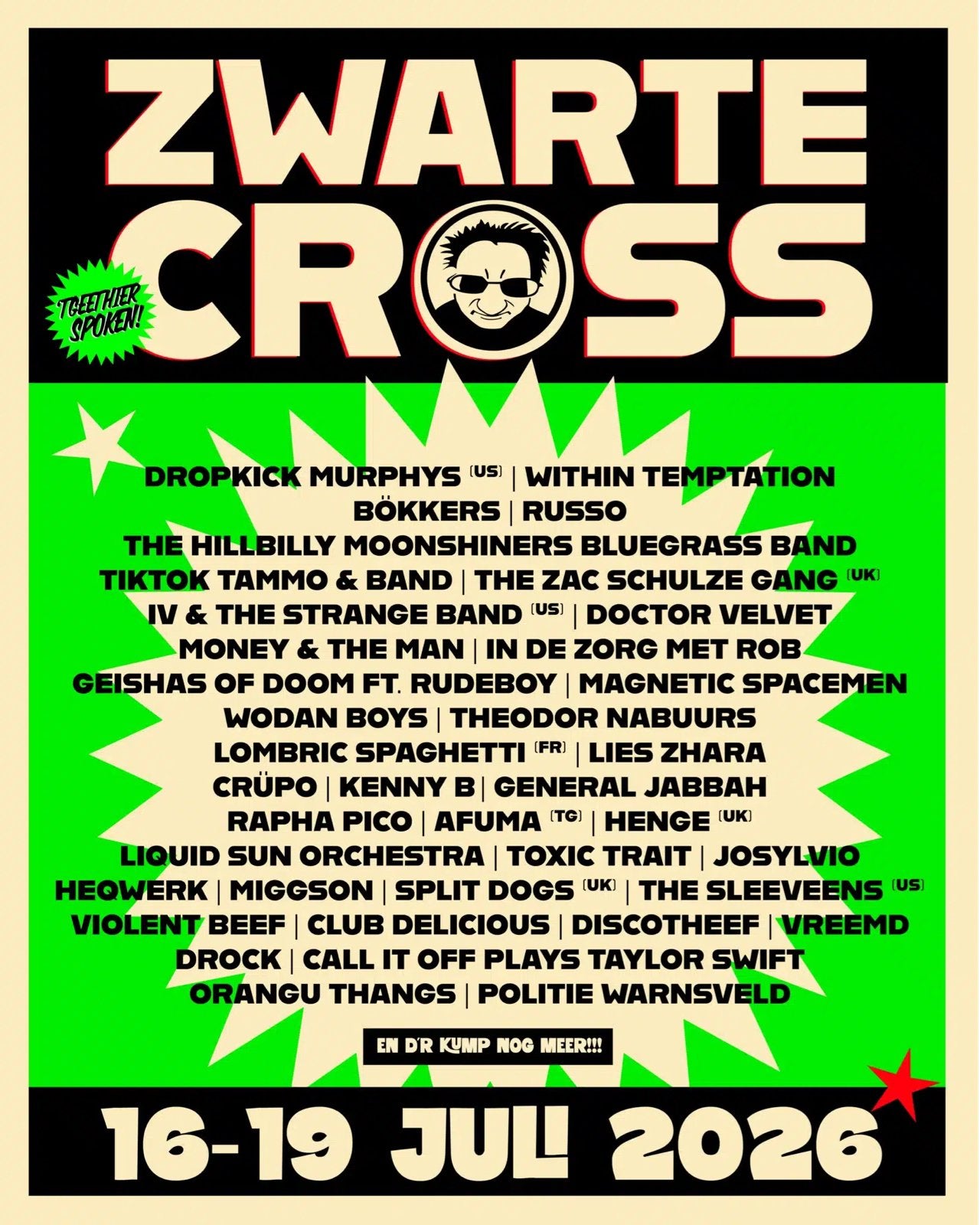 4X zwarte cross tickets vrijdag en zaterdag, Tickets en Kaartjes, Drie personen of meer