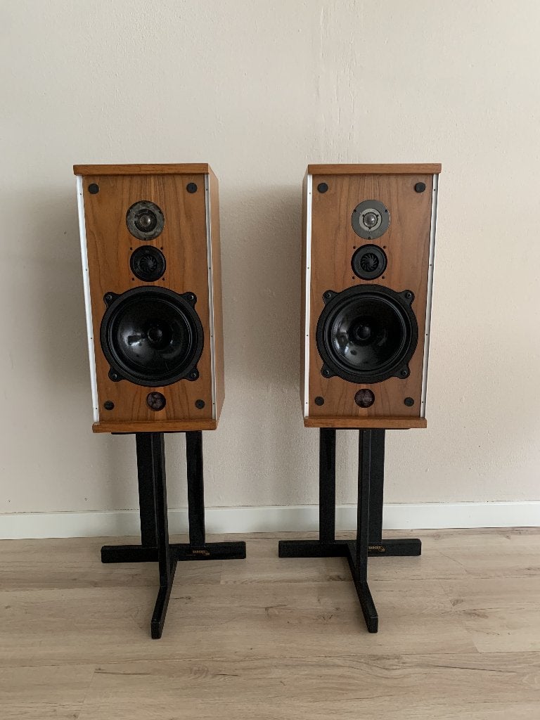 B&W DM 4 Speakers in nette staat, Ophalen, Gebruikt, 60 tot 120 watt, Bowers & Wilkins (B&W)