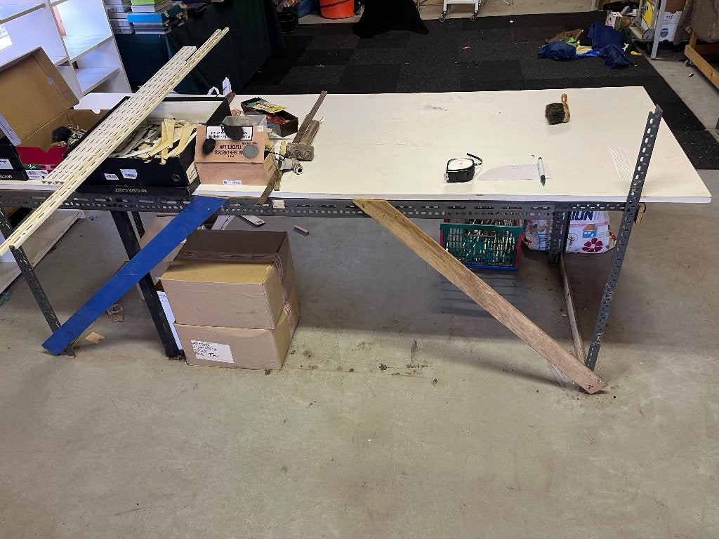 tafel groot voor in schuur, Ophalen