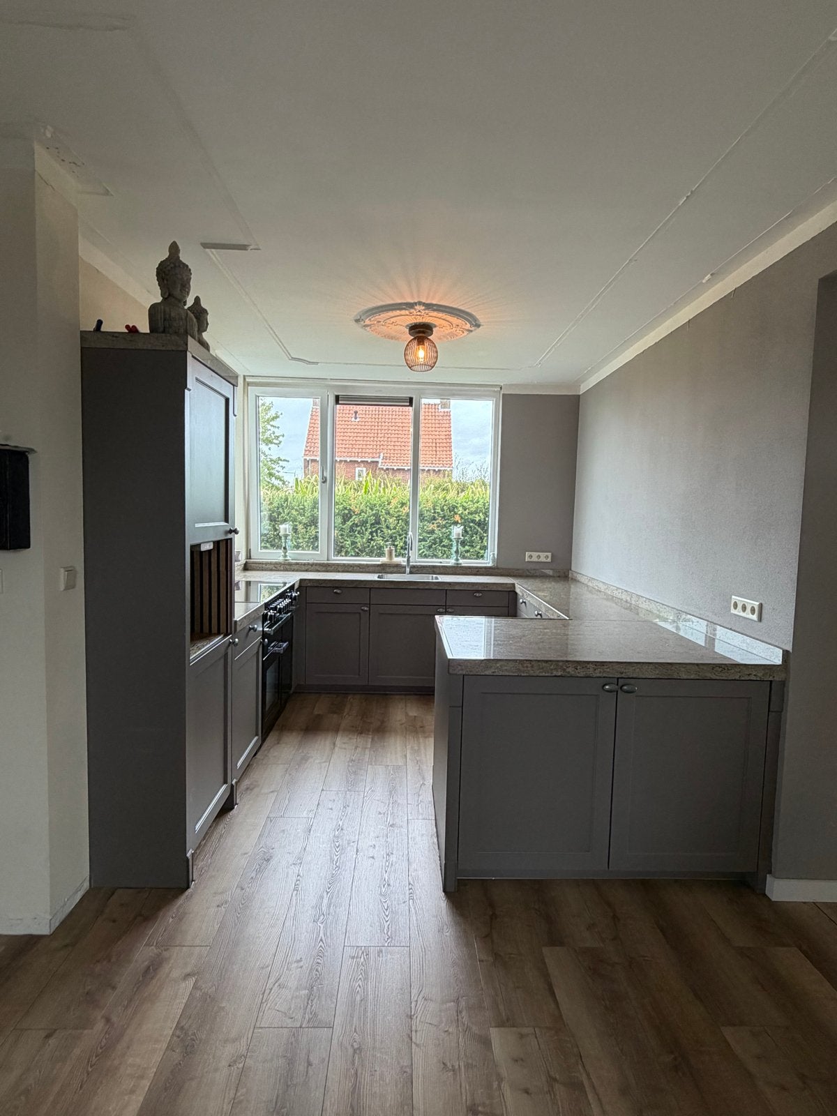 Keukek met werkblad graniet, quooker,, Huis en Inrichting, Keuken | Complete keukens, Ophalen, Gebruikt, Overige typen, Graniet of Steen