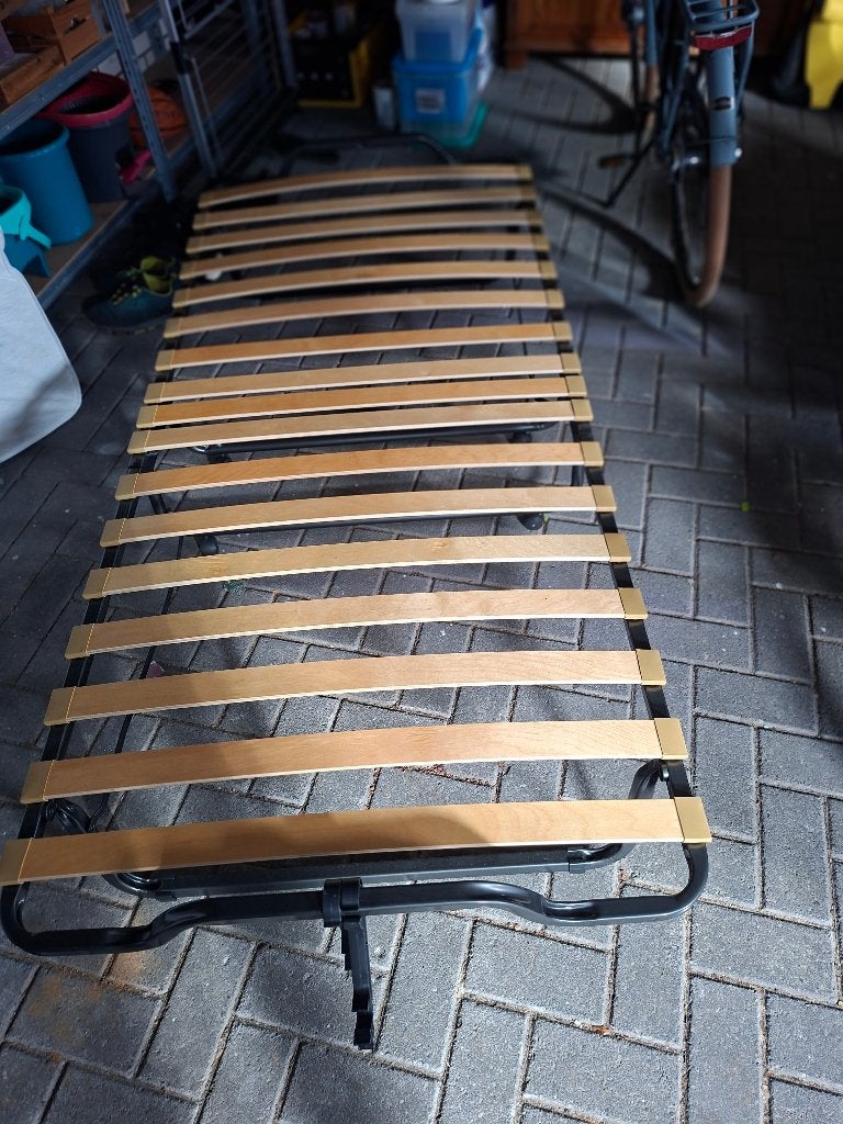 Vouwbed, Ophalen, 90 cm, Eenpersoons, Zo goed als nieuw