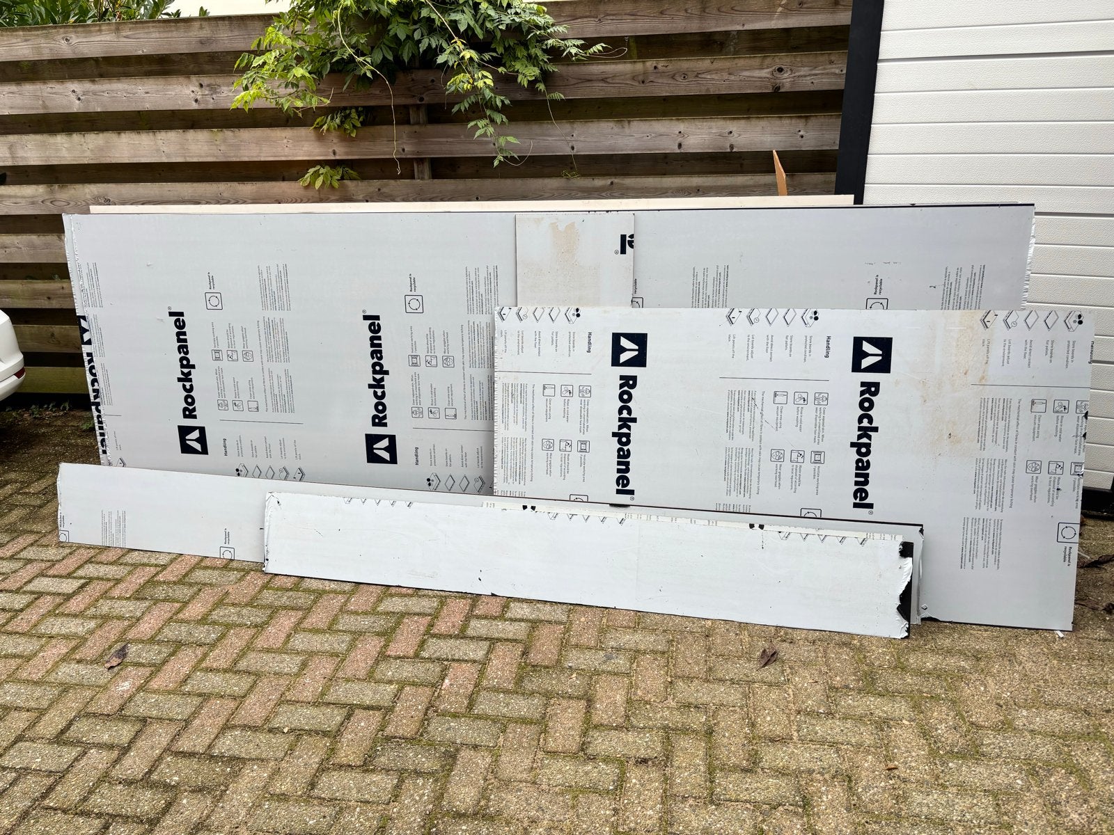 Rockpanel platen RAL 7021 Diverse afmetingen en 2 volledige, Doe-het-zelf en Verbouw, Ophalen, Gebruikt, Overige materialen, Minder dan 20 mm