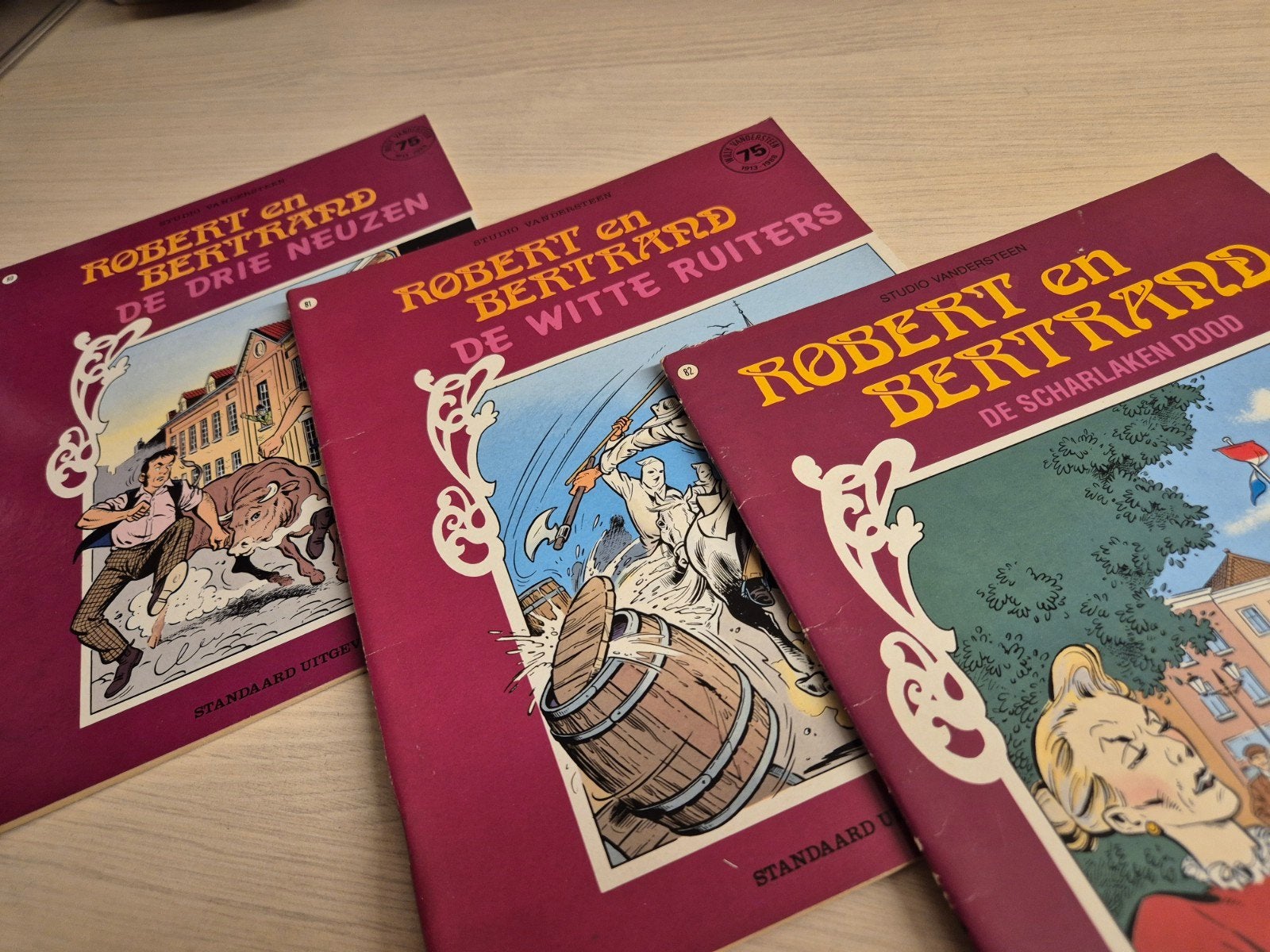 80 81 82 Robert en Bertrand Willy vandersteen keurige staat, Eén stripboek, Ophalen of Verzenden, Willy Vandersteen