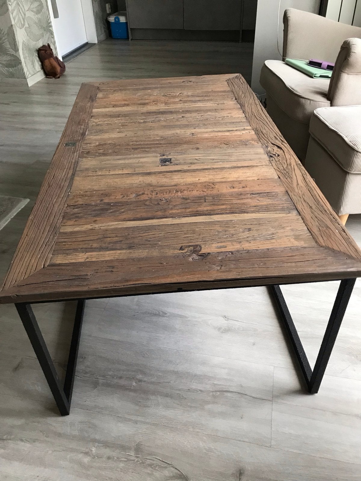 Rivera Maison Salontafel 70x130x46cm, Ophalen, Gebruikt, 100 tot 150 cm, 50 tot 100 cm