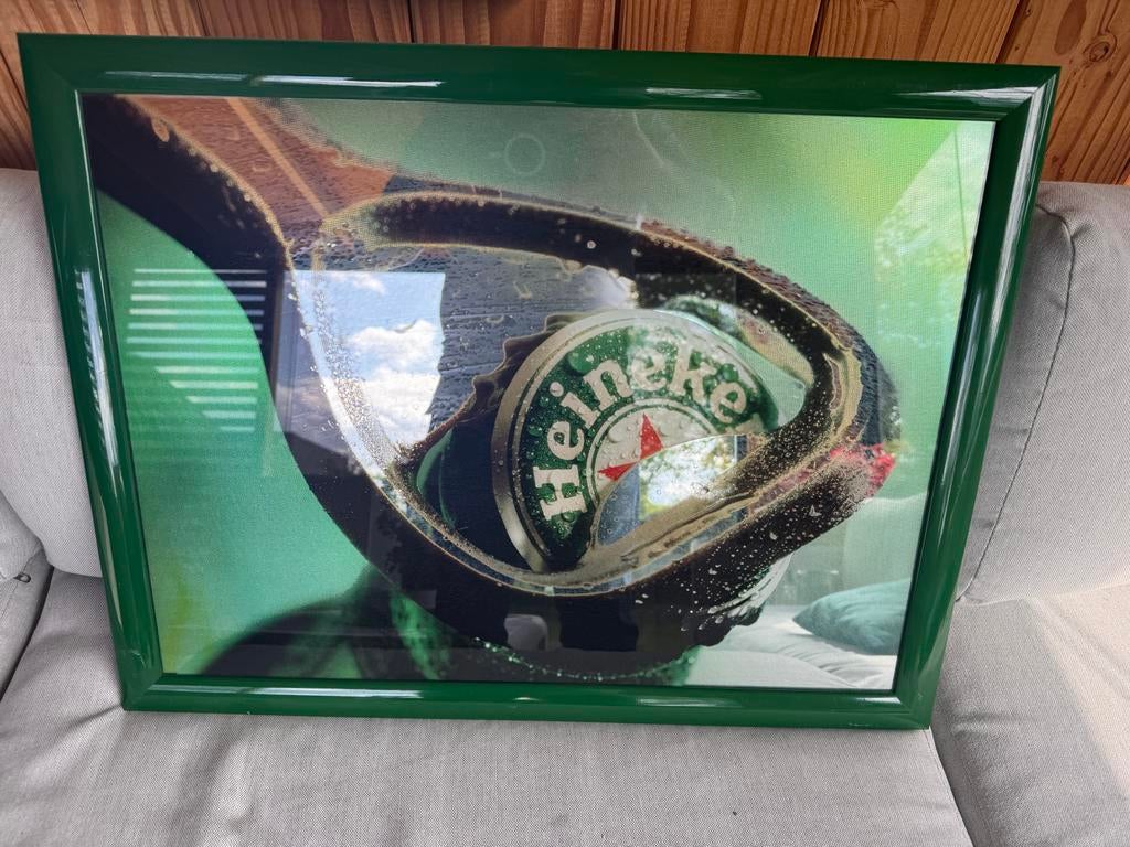 Heineken Bierfles Kroonkurk Kunst aan de Muur, Ophalen of Verzenden, Zo goed als nieuw