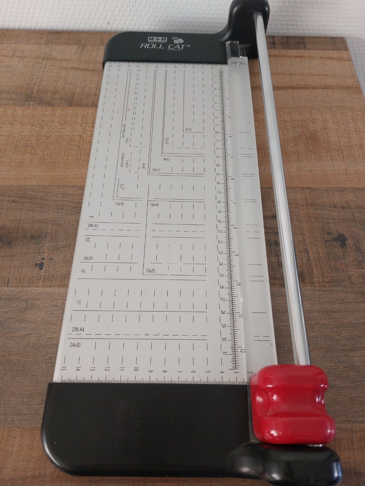 M+R Roll Cat papiersnijder/snijmachine, Hobby en Vrije tijd, Zilver, Gereedschap of Toebehoren, Zo goed als nieuw, Overige merken