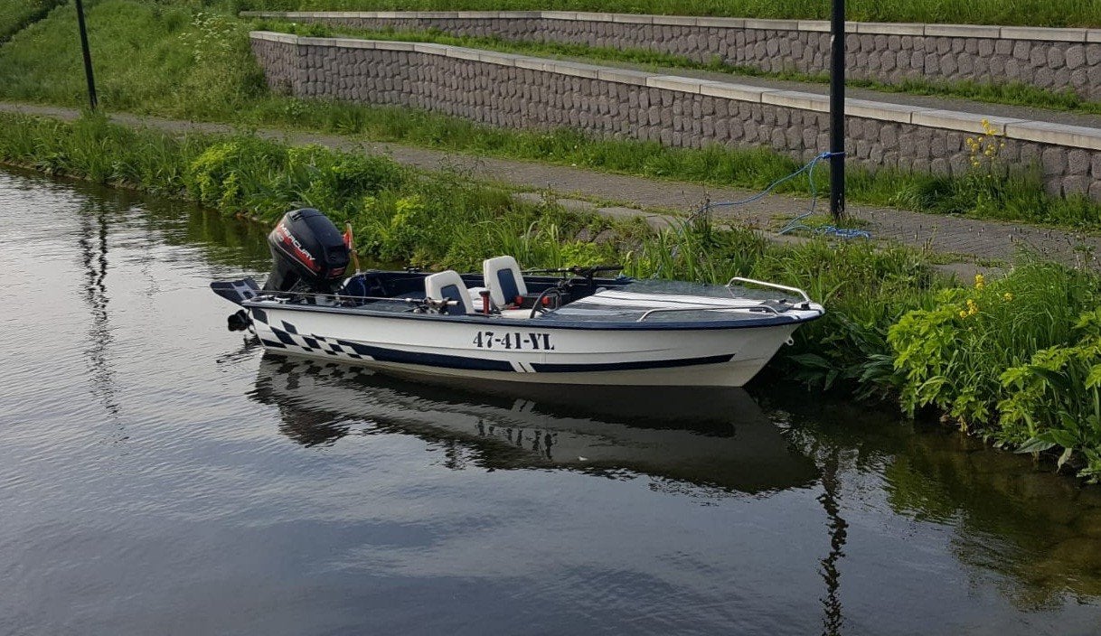 Speedboot / Visboot 40 PK Mercury en trailer, Overige merken, Gebruikt, 4 m, Elektrische start