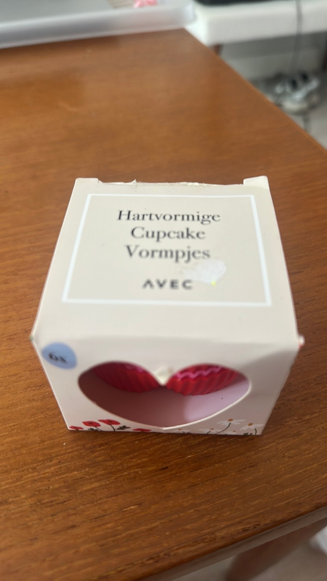 6 hartvormige silicone cupcake vormpjes, Huis en Inrichting, Ophalen of Verzenden, Zo goed als nieuw