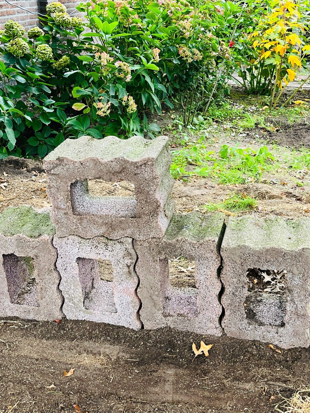 Betonnen stapelblokken voor tuin of border, Tuin en Terras, Ophalen, Gebruikt, Overige typen, Minder dan 5 m²