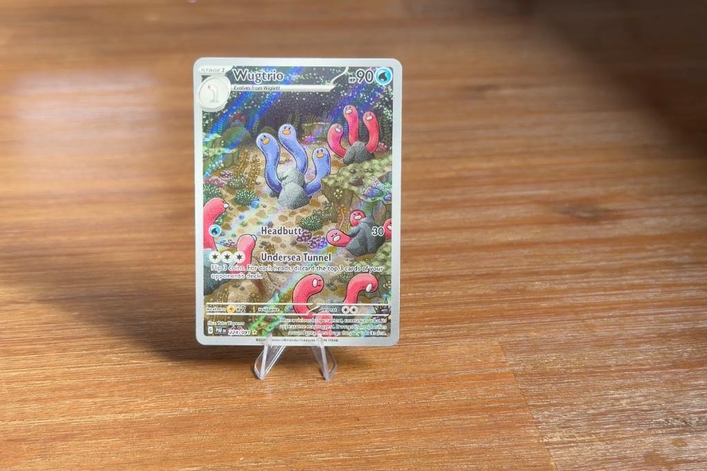 Wugtrio - Paldean Fates Pokémon kaart, Ophalen, Zo goed als nieuw