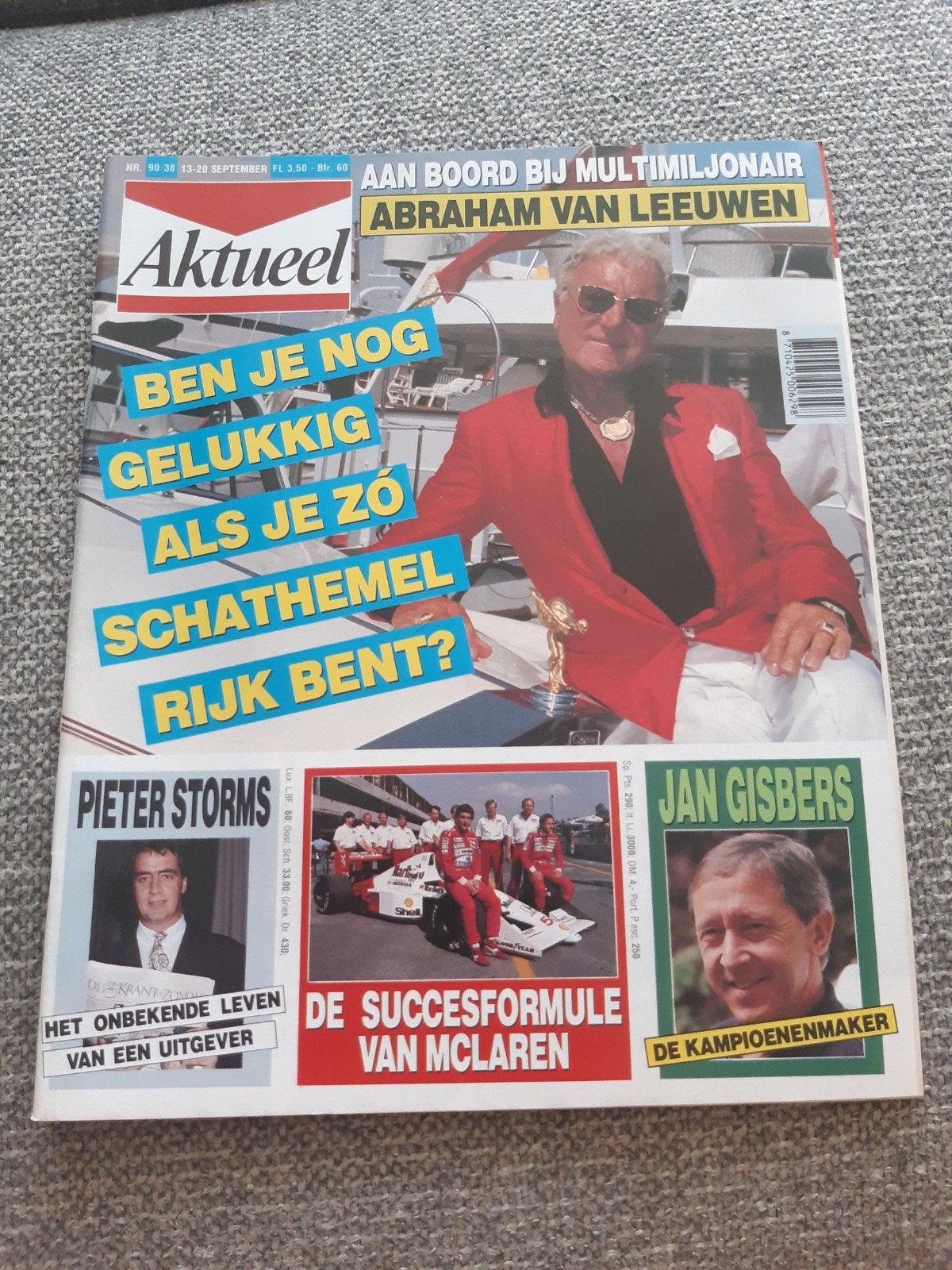 38.Aktueel 1990. Abraham van Leeuwen. Pieter Storms. Andre H, Verzenden, 1980 tot heden, Tijdschrift