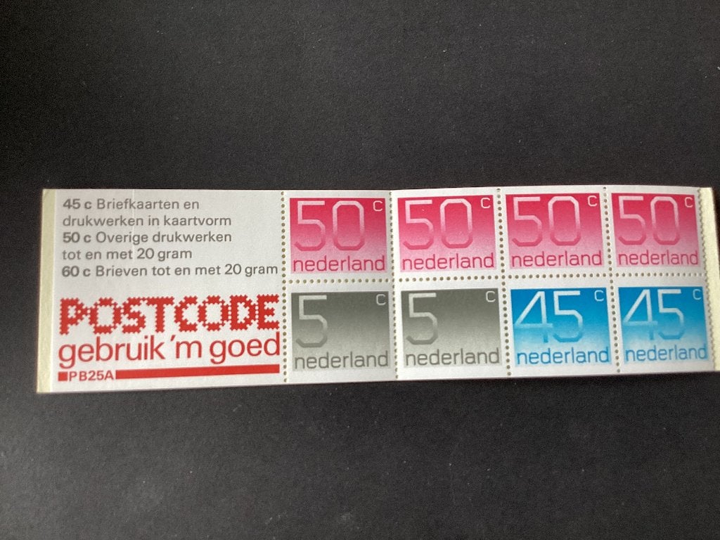 1980, Postzegelboekje PB25a, Verzenden, Na 1940, Postfris
