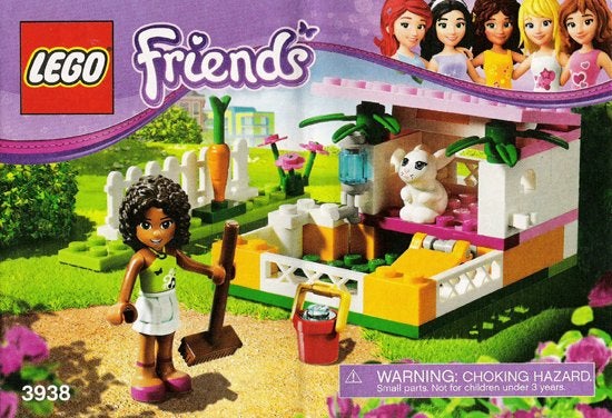 Lego Friends 3938 Andrea's Bunny House, Lego, Friends, Ophalen of Verzenden, Complete set