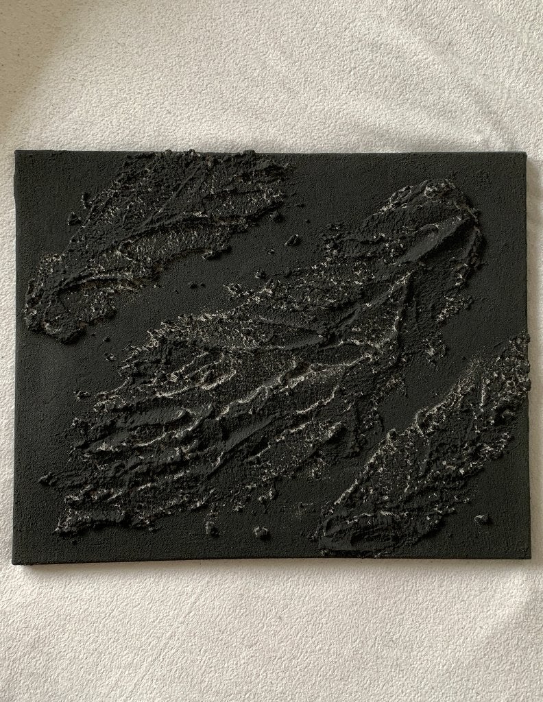 Modern kunstwerk - Black Star, Ophalen, Meerkleurig, Wanddecoratie, Handgemaakt
