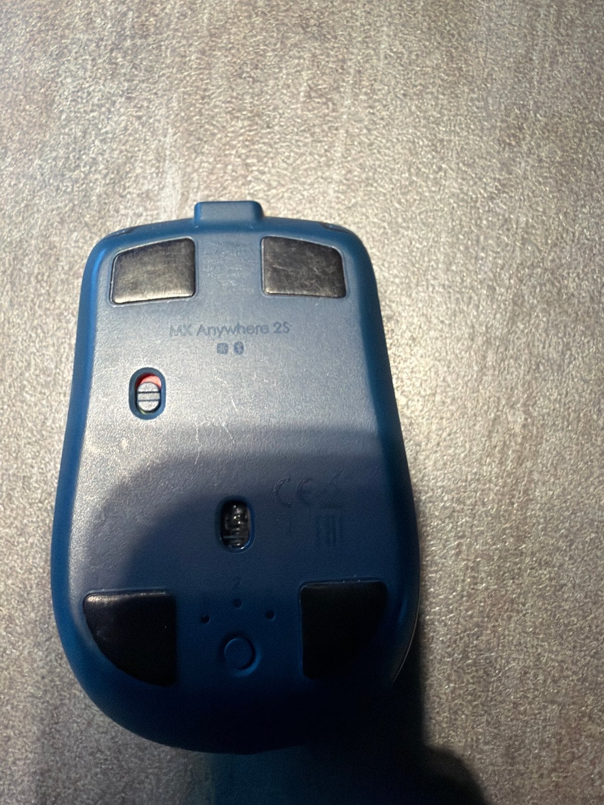 Logitech MX Anywhere 2S Draadloze Muis - Blauw, Computers en Software, Muizen, Rechtshandig, Muis, Gebruikt, Ergonomisch