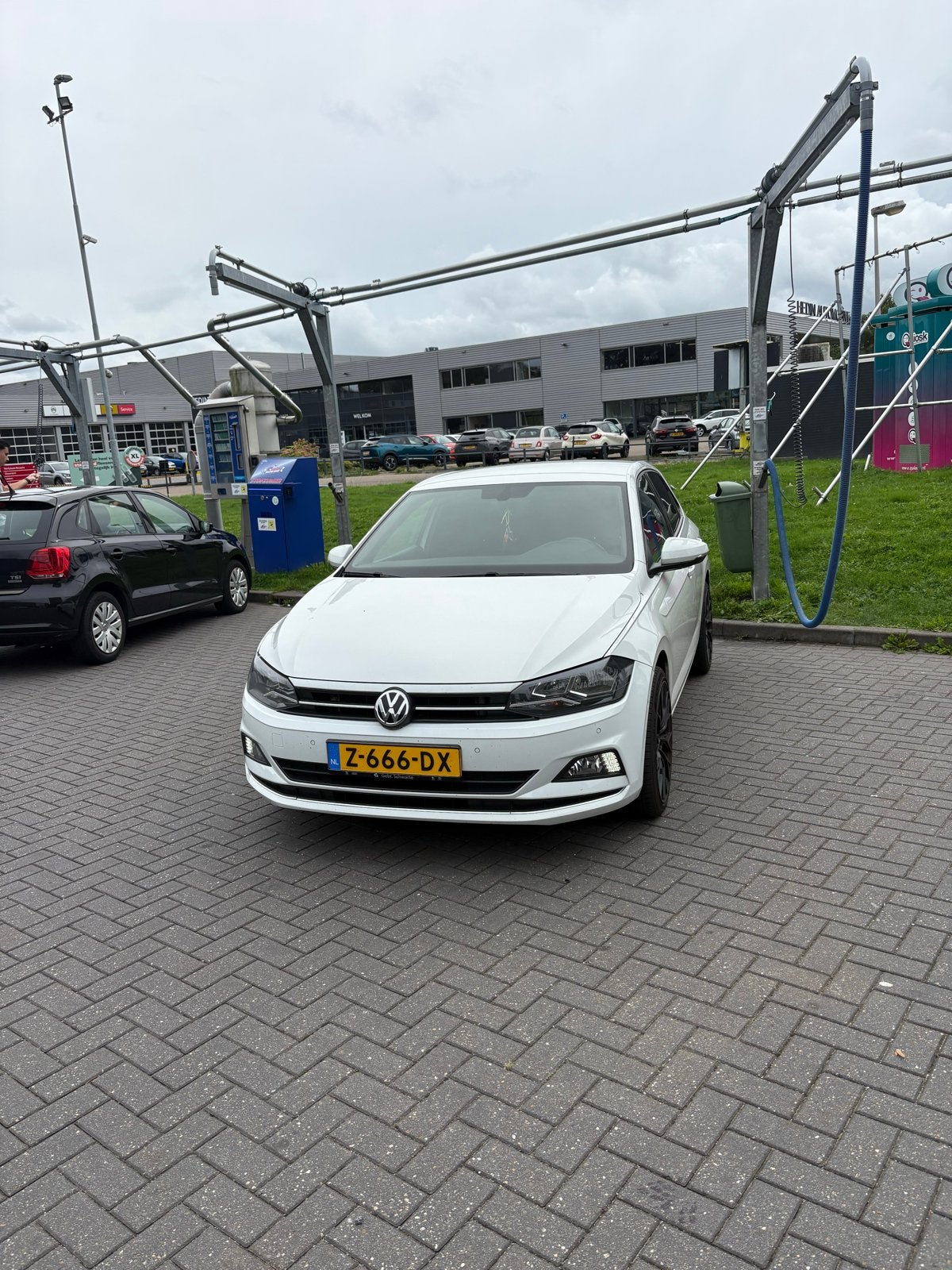 Volkswagen Polo 1.0 TSI 115pk 7-DSG 2019 Wit, Auto's, Zwart, Leder en Stof, 115 pk, Particulier