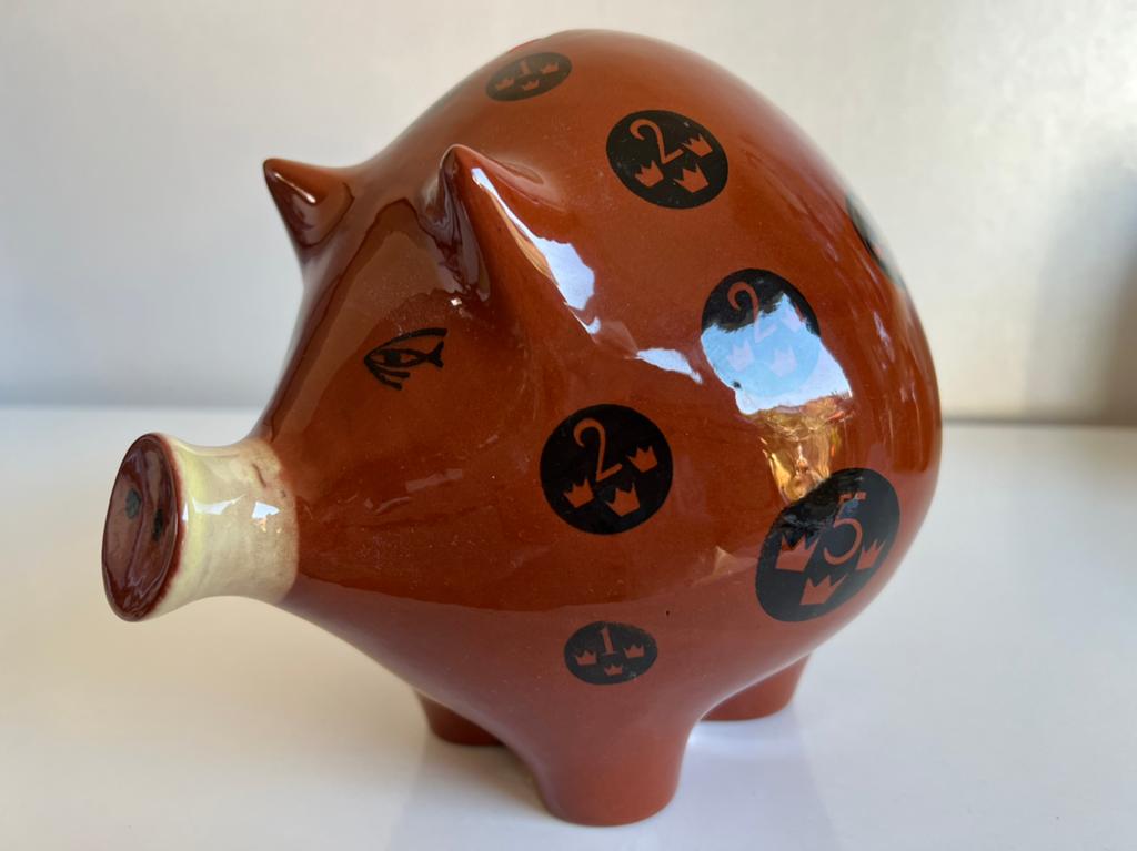 Vintage XL Rörstrand Spaarvarken Piggybank Marianne Westman, Ophalen of Verzenden