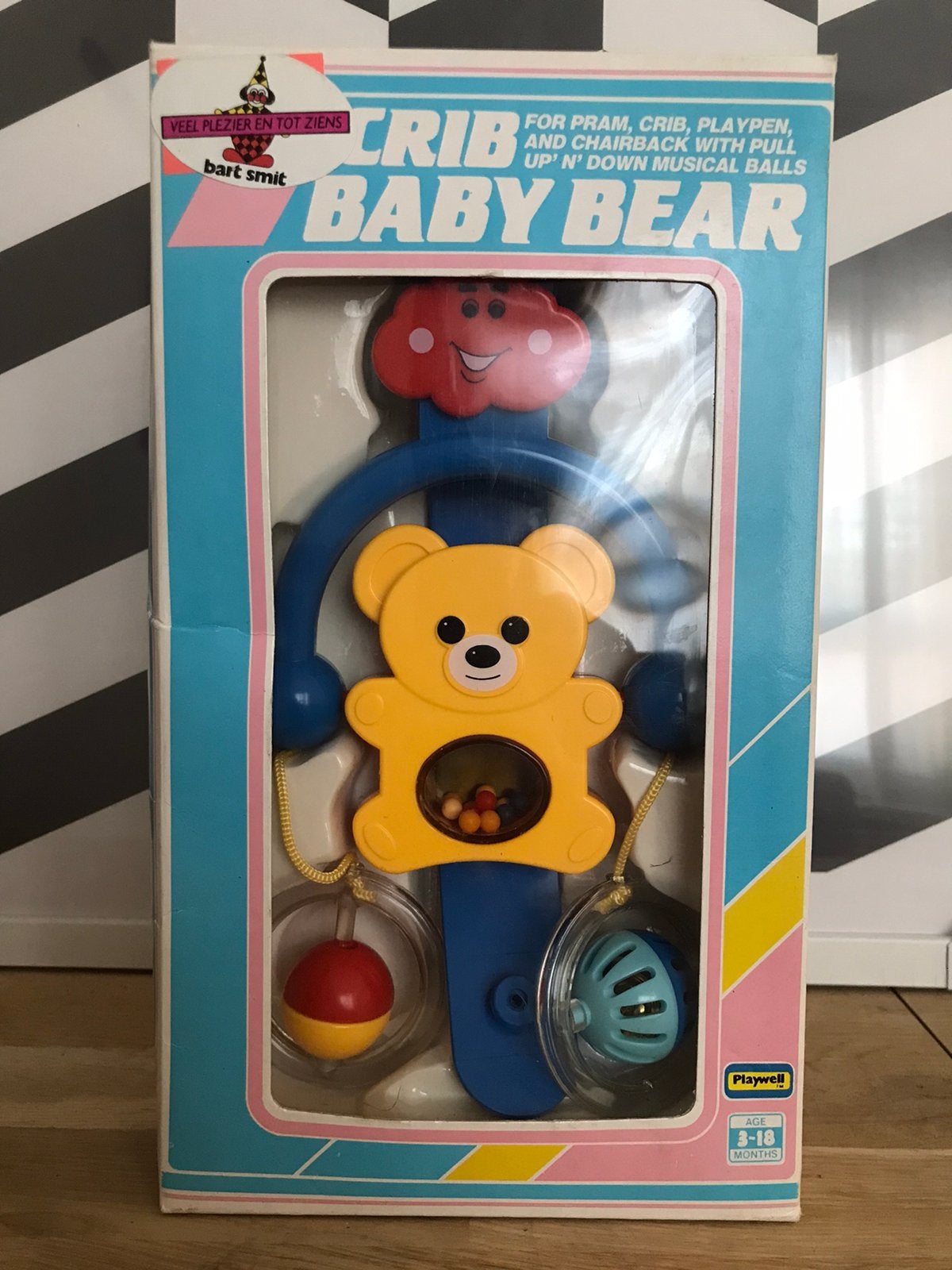 Crib Baby Bear - Playwell - Vintage, Ophalen of Verzenden, Zo goed als nieuw, Overige typen