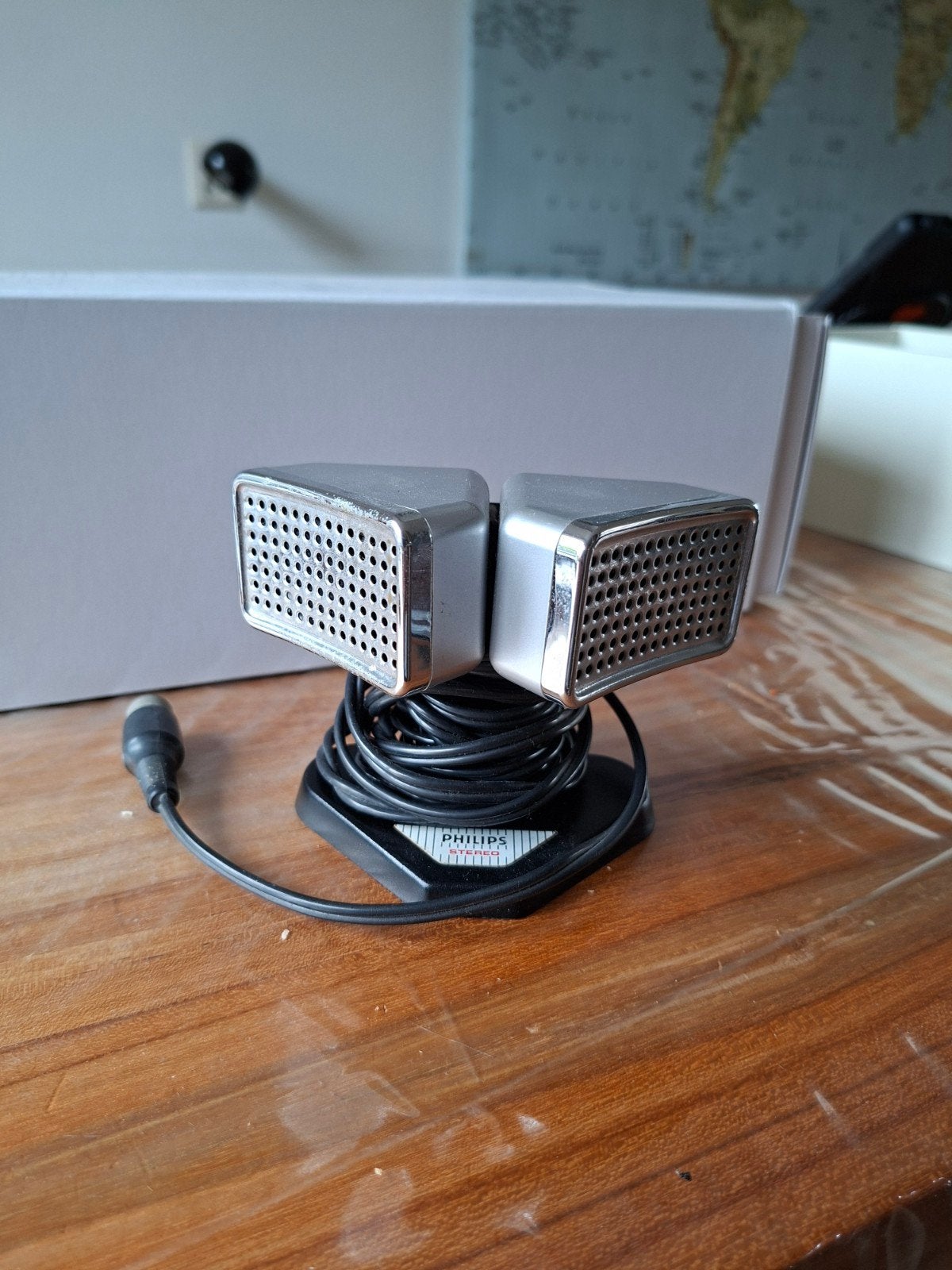Vintage Philips Stereo microfoon, Philips, Gebruikt, Overige typen, Ophalen of Verzenden