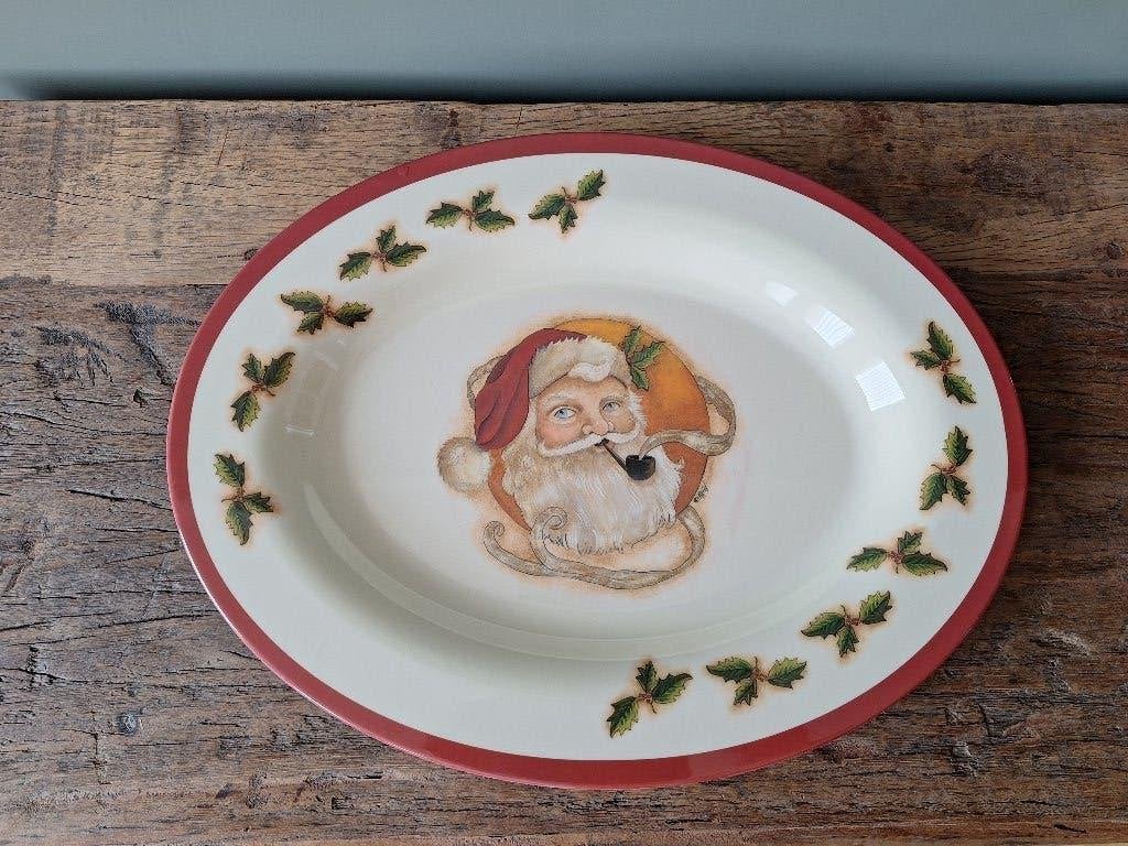 Ovale schaal Kerst., Diversen, Kerst, Ophalen, Zo goed als nieuw