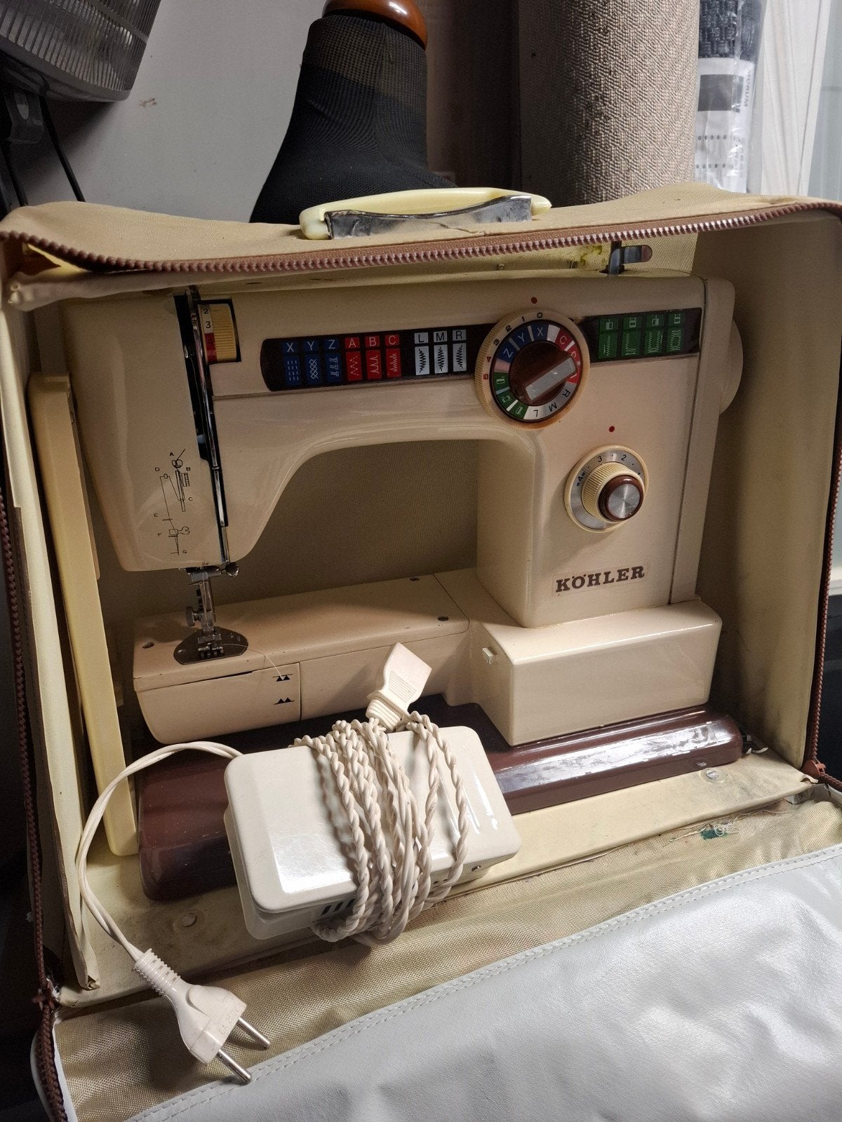 Köhler naaimachine, Ophalen