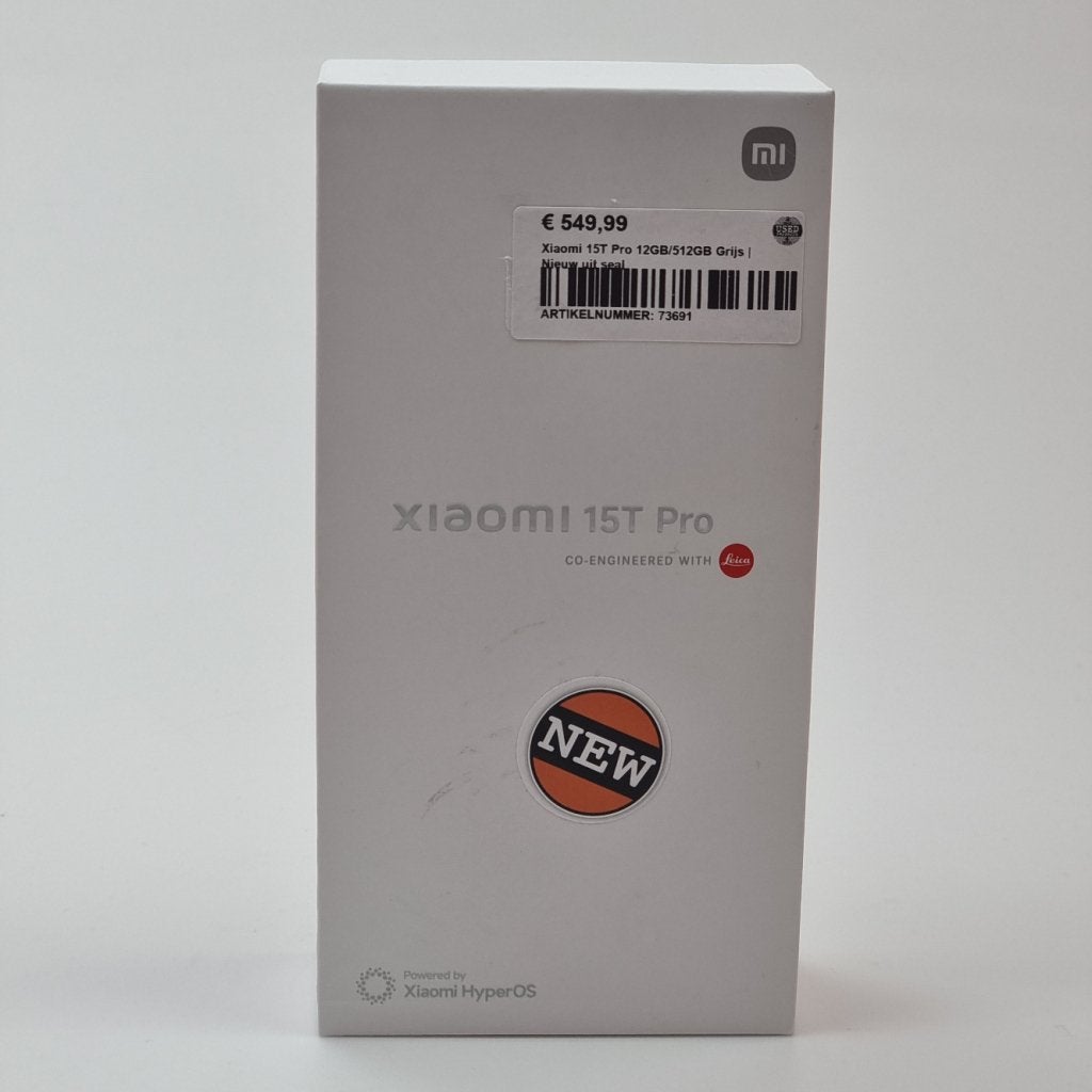 Xiaomi 15T Pro 12GB/512GB Grijs | Nieuw uit seal, Xiaomi, Gebruikt, Support@xiaomi.com, Xiaomi Campus
No. 33, Xierqi Middle Road
Haidian District, Beijing
China