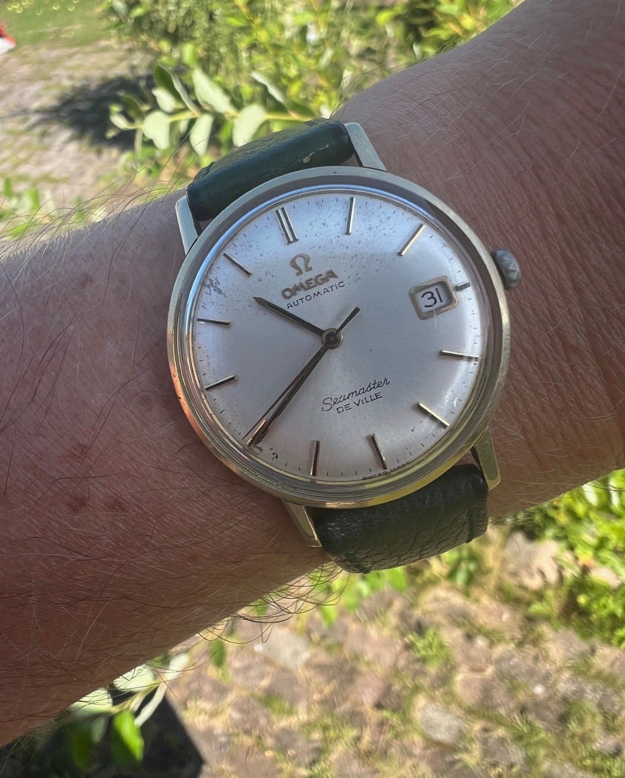Omega Seamaster De Ville 14K goud 166.020 - 34mm, Ophalen, Met bandje, Polshorloge, 1960 of later