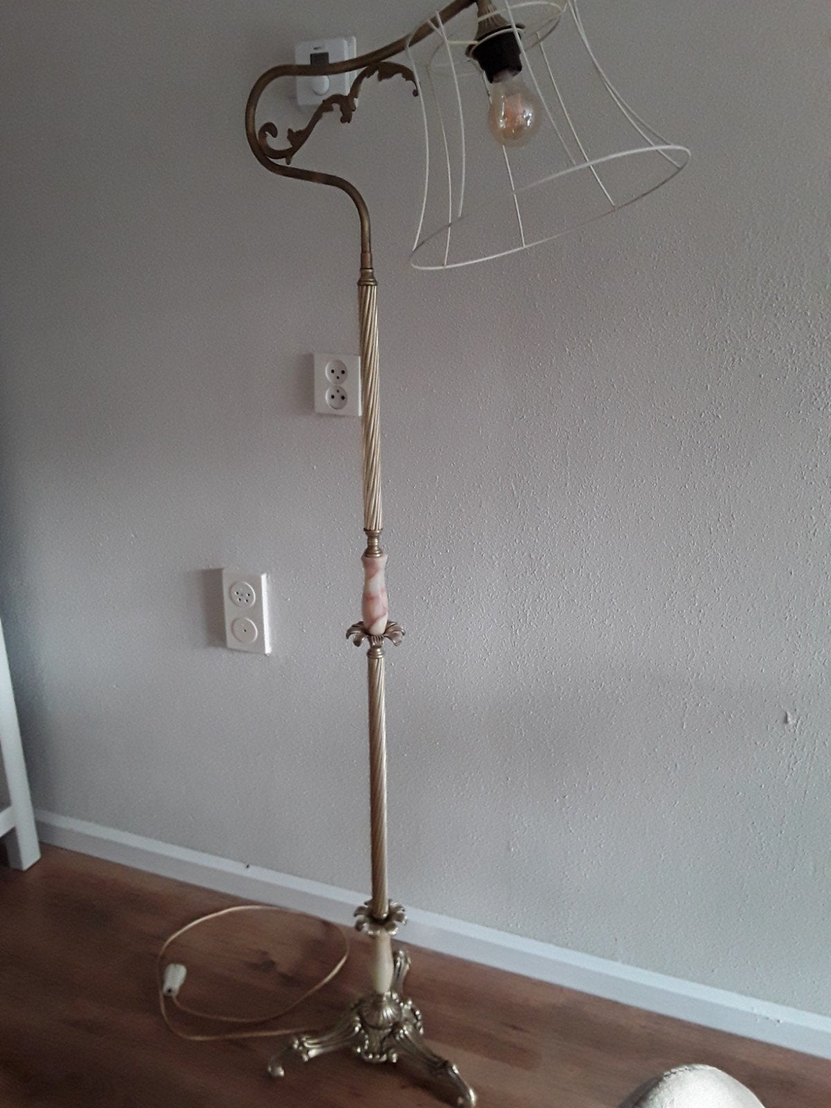 Messing vloerlamp, Antiek en Kunst, Ophalen