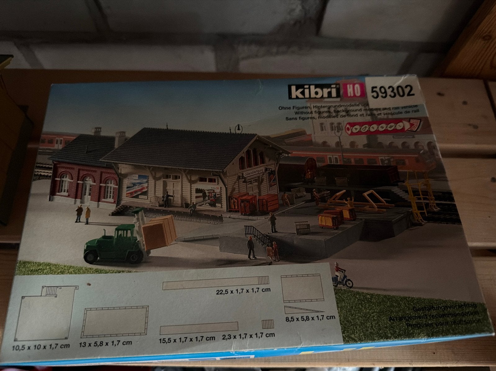 Kibri 59302 H0 Goederenstation / Güterumschlag met OVP, Ophalen of Verzenden, Gebruikt, Brug, Tunnel of Gebouw, Overige merken