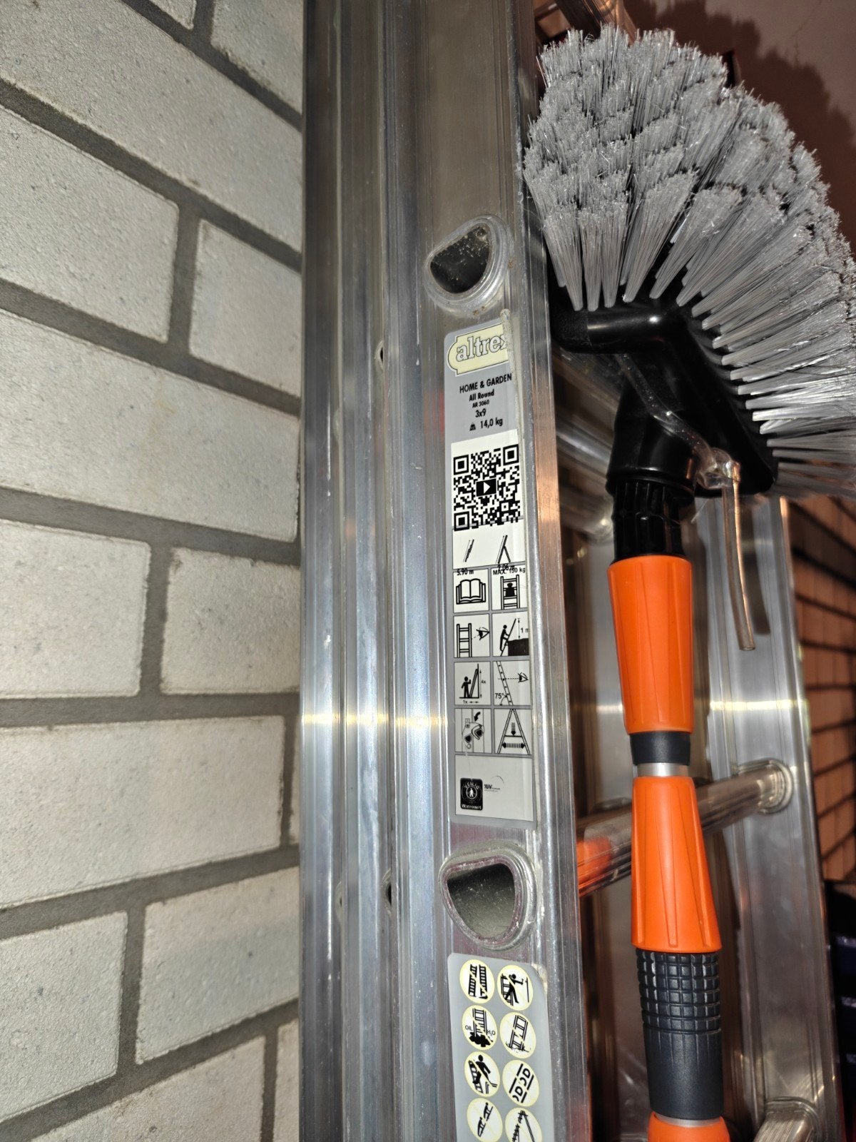 Als nieuw! Altrex AR 3060 reformladder - 3-delig, 3x9, Doe-het-zelf en Verbouw, Ladders en Trappen, Ophalen, Gebruikt, Ladder
