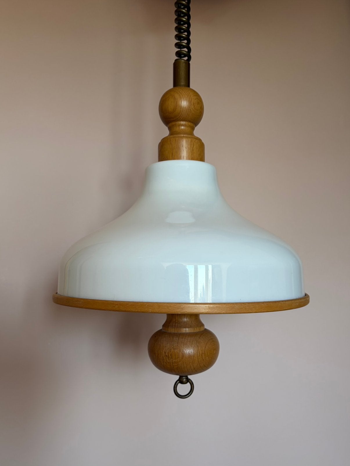 Vintage hanglamp Steinhauer, Ophalen of Verzenden, Zo goed als nieuw, Hout, Vintage
