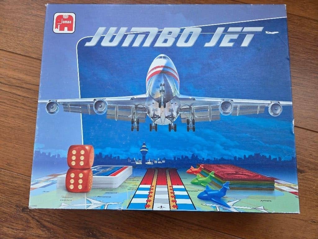 Jumbo Jet Bordspel - Vlieg de wereld rond!, Vijf spelers of meer, Ophalen of Verzenden, Zo goed als nieuw, Jumbo