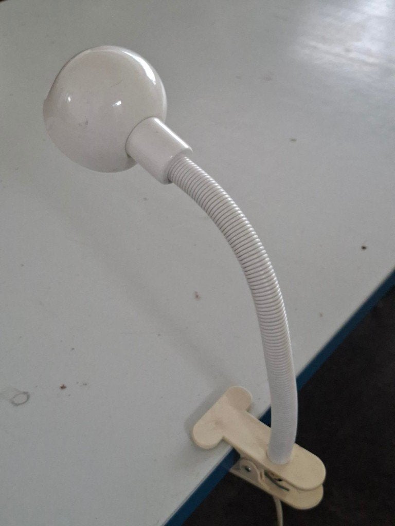 vintage klemspot bureaulamp snake lamp minimalistisch design, Ophalen of Verzenden, Huis en Inrichting