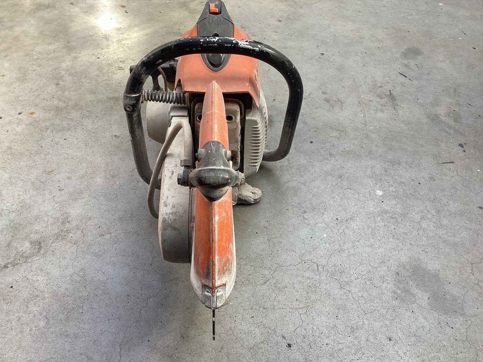 Te koop Stihl ts 420 doorslijper, bandenzaag,steenzaag, Ophalen, 70 mm of meer, Kettingzaag, Zo goed als nieuw