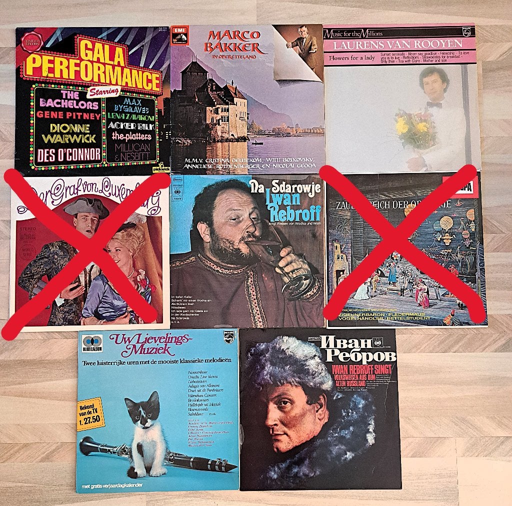 Gratis 10 LP's uitzoeken nog 4 foto's keuze uit plm 20 stuks, Ophalen, Zo goed als nieuw, Overige formaten