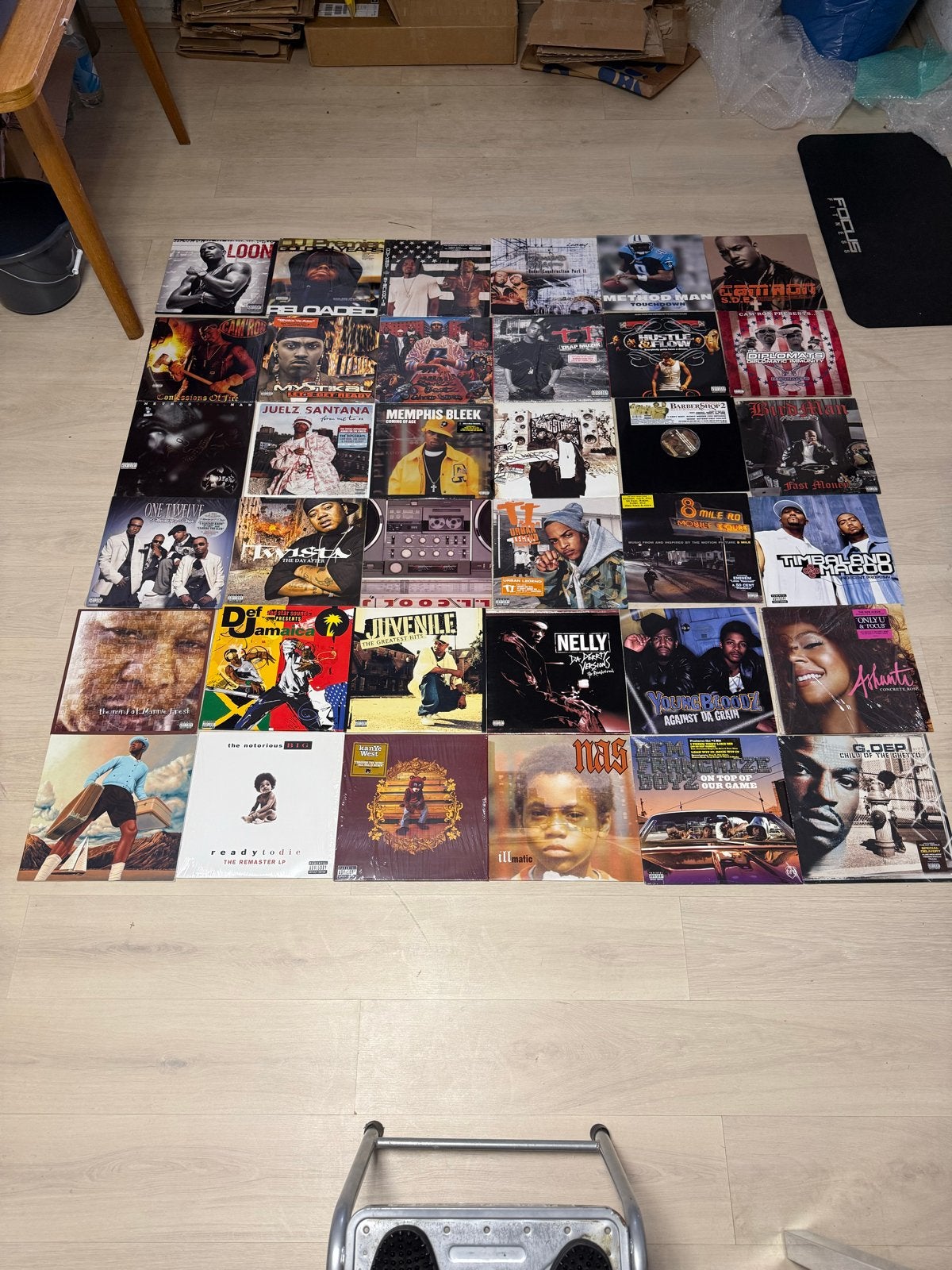 Vinyl collectie hiphop en R&B - Eerste persing 36 LP's
