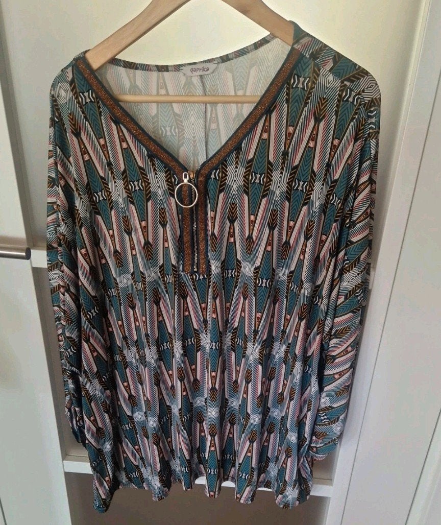 Paprika top maat 5, Ophalen of Verzenden, Gedragen, Groen, Blouse of Tuniek