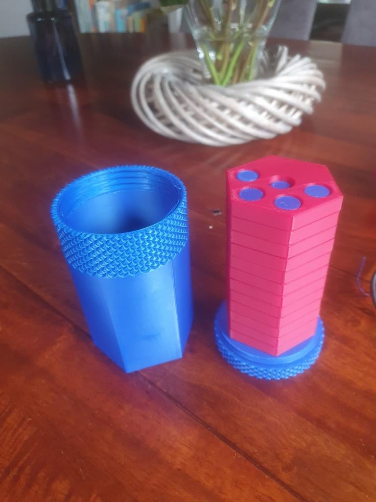 Hexo Dowel Puzzel - 3D Geprint Breinbreker, Ophalen of Verzenden