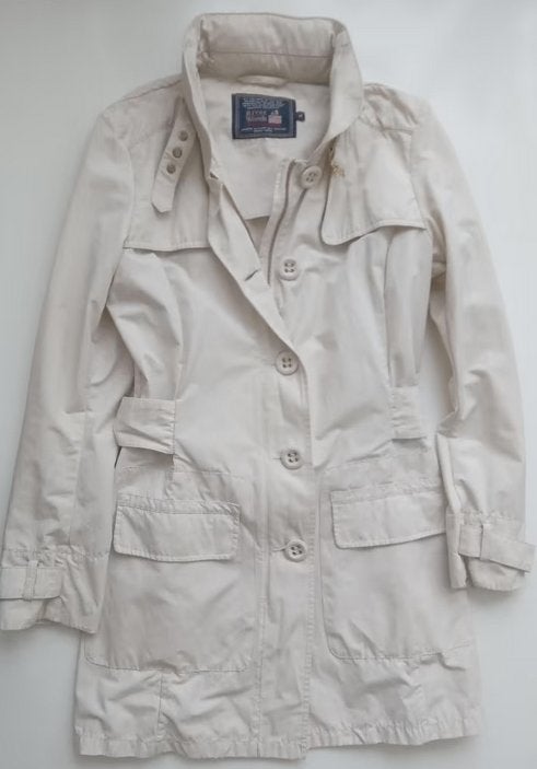 River Woods chique outdoor jas met capuchon in kraag, maat M, Verzenden, River Woods, Wit, Nieuw