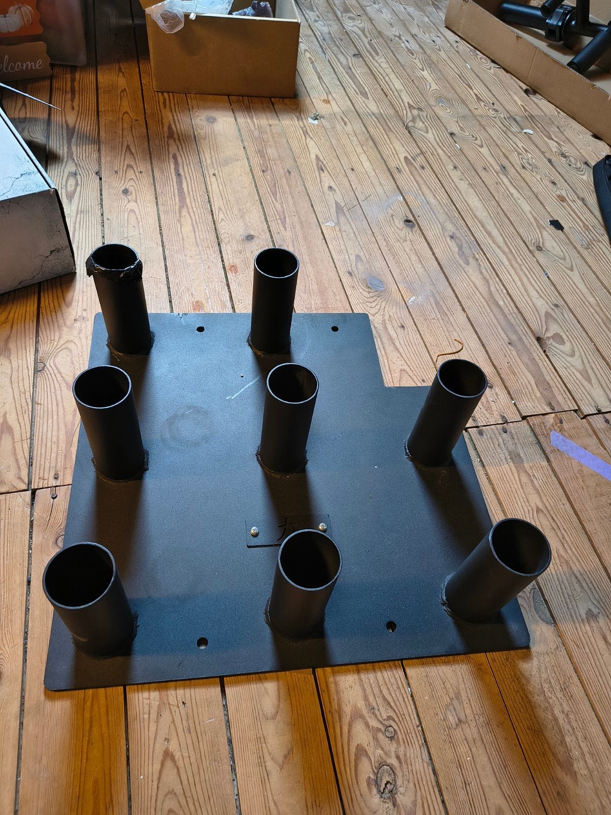 Schijven standaard 50mm strengthshop met hoek eruit, Ophalen, Zo goed als nieuw, Overige typen