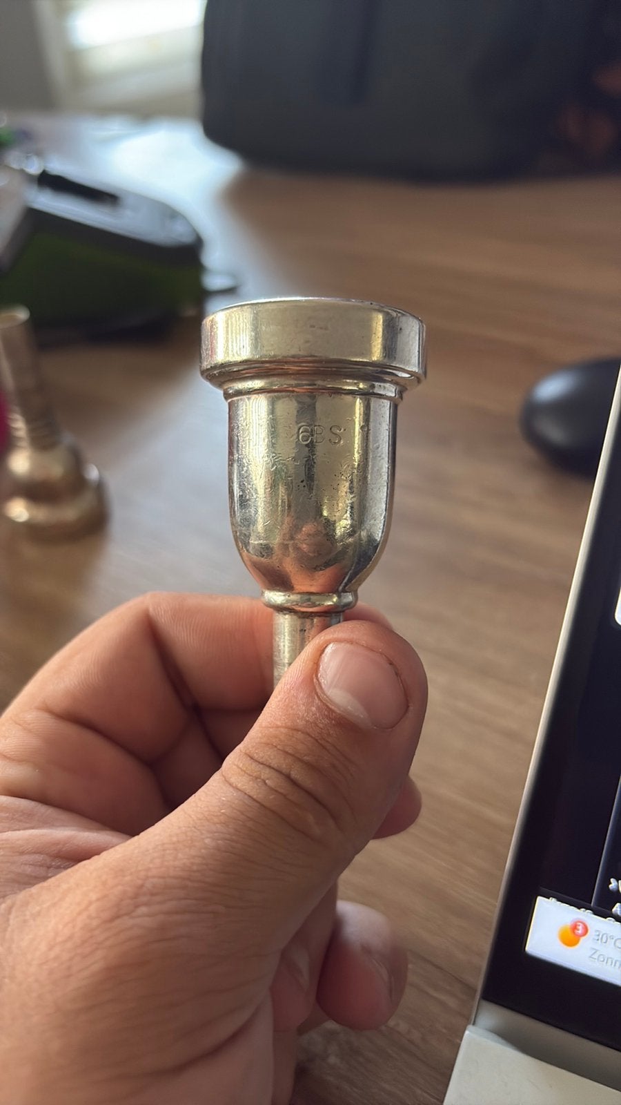 Dennis wick heavy top trombone mondstuk, Ophalen, Zo goed als nieuw
