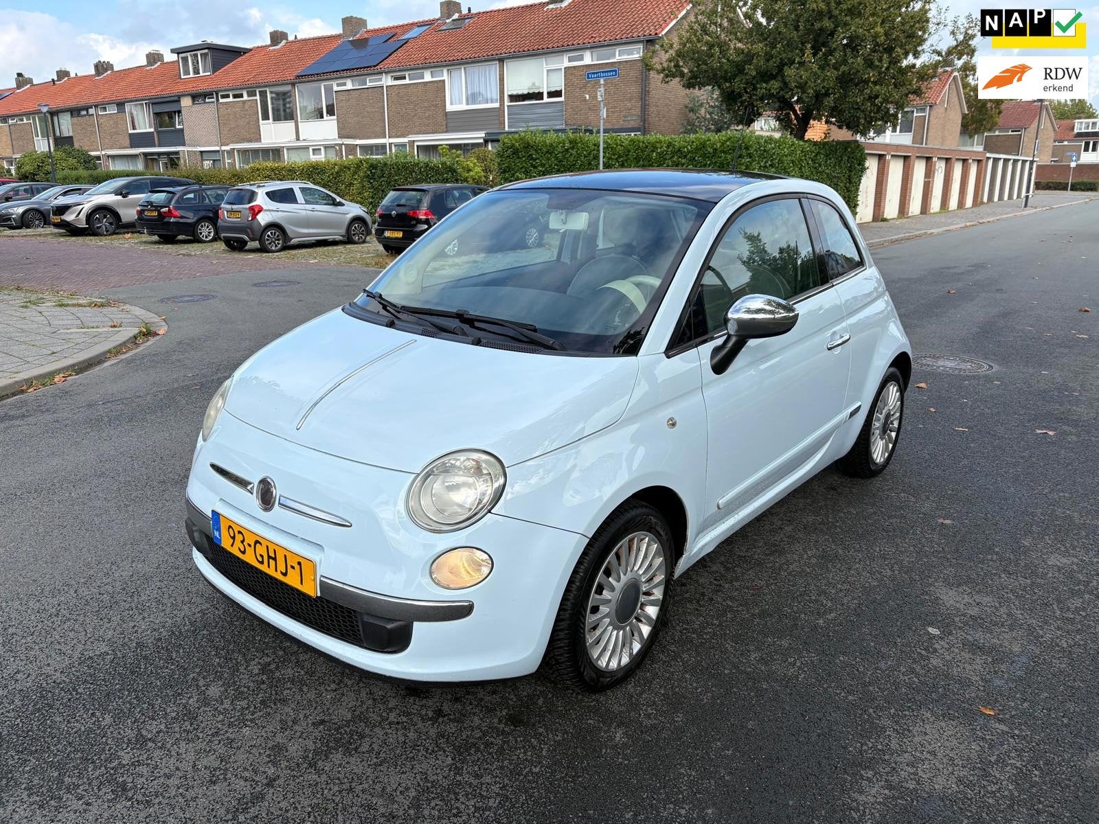 Fiat 500 1.2 Lounge 1E EIGENAAR, Voorwielaandrijving, 1242 cc, 4 cilinders, 840 kg