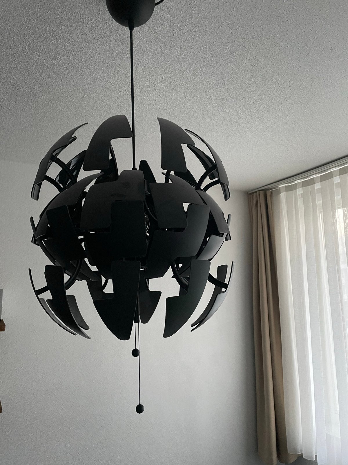 Ikea PS 2014 hanglamp - Zwart, verstelbaar design, Ophalen, Zo goed als nieuw, Metaal, E27 (groot)