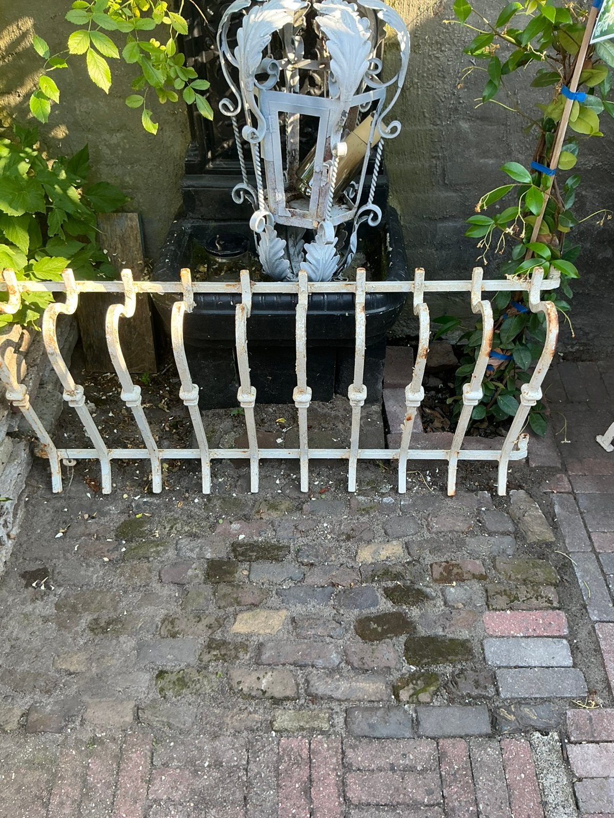 Gietijzeren hang planten bak, Antiek en Kunst, Ophalen